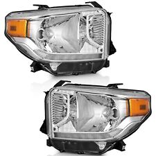 WEELMOTO Headlights For 2014-2021 Toyota Tundra Car Headlamps Pair Left+Right picture