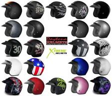 Daytona Cruiser Helmet Slim Line 3/4 Open Face Quick Release DOT 2XS-4XL picture