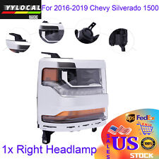 For 2016-2019 Chevy Silverado 1500 HID Headlight Right Passenger Side Clear Lens picture