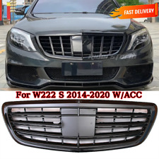 Front Bumper Grille For Mercedes Benz W222 S CLASS Sedan 2014-2020 Black Grill picture