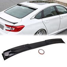 Fits 18-22 Honda Accord Rear Roof Spoiler Wing Window Visor Gloss Black ABS picture