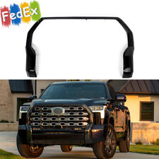 Front Bumper Grille Trim Molding Fit For Toyota Tundra 2022-2024 Gloss Black picture
