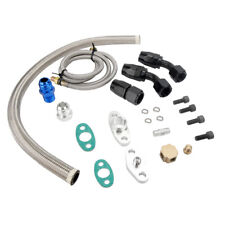 Turbo Charger Oil Drain Return Feed Line For T3 T4 T04E T60 T61 T70 Complete Kit picture