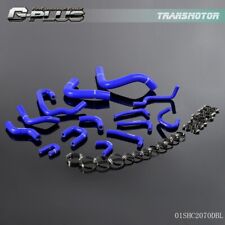 Fit For 1990-1995 Toyota Pickup 3.0L V6 Blue Silicone Radiator Hose Pipe Kit  picture
