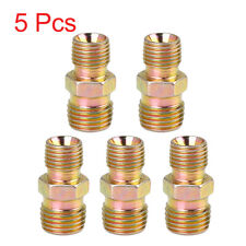 5pcs M10 to M12 x 1.25mm Male Car Straight Air Hose Fitting Connector Adapter picture