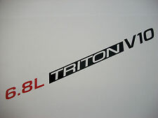 6.8L Triton V10 (pair) Hood decals sticker emblem Ford F250 F350 SD Excursion  picture