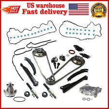 Fits 04-08 Ford 5.4L Timing Chain Kit Water Oil Pump Cam Phaser Gaskets Solenoid picture
