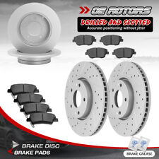 for Hyundai Sonata Kia Optima Front & Rear Rotors + Ceramic Brake Pads picture