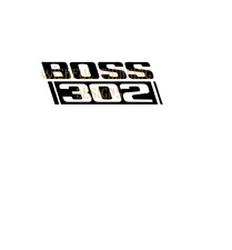 Ford Mustang BOSS 302 Premium Permanent Vinyl Decal Sticker picture
