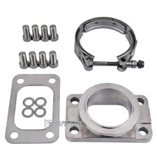 CNC SUS310 Manifold Flange Adapter T3 to V-Band Garrett GT30R GT35R G25 G30 G35 picture