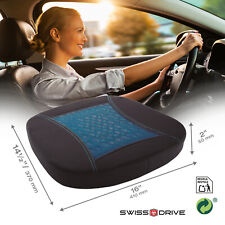 SWISS DRIVE CAR SEAT CUSHION WITH MEMORY FOAM AND COOLING GEL OFFICE HOME  picture