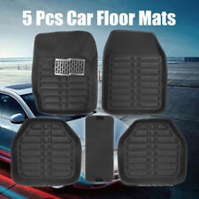 1 Set (5Pcs) Car Auto Floor Mats for Leather Liners Black Heavy Duty All Weather picture