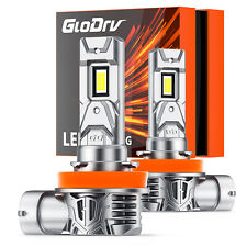 GloDrv H11 H9 LED Headlight Bulbs Low Beam Super Bright 6000K White Fanless 60W picture