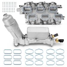 Full Aluminum Intake Manifold with Oil Filter Housing For 11-16 Jeep Dodge Ram picture