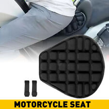Black Lycra Comfort Gel Seat Cushion Cover Shock Absorb Pad Fits For Motorcycle picture