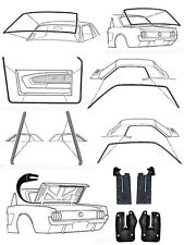 New 1965 - 1966 Ford MUSTANG Deluxe Weatherstrip Seal Kit Windshield Roof Doors picture