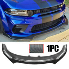 1PC Fits 2020-2023 Dodge Charger Widebody Front Splitter Bumper Lip Carbon Look picture