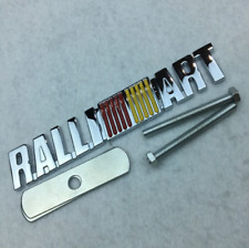1x METAL RALLIART GRILL BADGE OR TRUNK BADGE EMBLEM STICKER FOR EVO LANCER picture