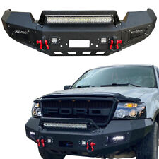 For 2004-2008 11th Gen Ford F150 Front Bumper w/Winch Plate&LED Lights&D-Rings picture