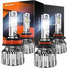 4x 9005 H11 Combo LED Headlight High Low Beam Bulbs Kit 6500K White Bright Lamps picture