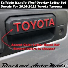 For 2016-2022 TACOMA Tailgate Handle Letters Sticker Vinyl Decals picture