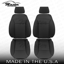 Fits 2004-2009 Saab 9-3 CONVERTIBLE Black Leather Seat Cover Replacements picture