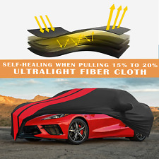 Red/Black Indoor Car Cover Stain Stretch Dustproof For Chevrolet Corvette picture
