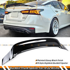 FOR 2019-2023 NISSAN ALTIMA R STYLE GLOSS BLACK HIGH KICK DUCKBILL TRUNK SPOILER picture