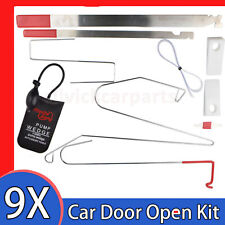9x Car Door Opening Lock Out Open Tools kit door lockout tool Air Pump Universal picture