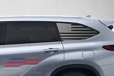 Fits 2020-2022 Toyota Highlander Rear window American Flag Decals sticker Pair-2 picture