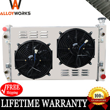 4 Row Radiator+Shroud+Electric Fan For 1988-1999 Chevy GMC C/K C1500 C2500 3500 picture