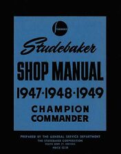Studebaker All Models 1947 - 1949 Shop Manual - Paper Book picture