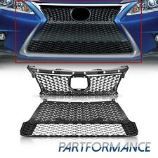 For 2014-2017 Lexus CT200H Front Upper Lower Grille Gloss Black Set LX1036122 picture