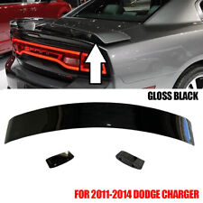 SUPER BEE STYLE REAR SPOILER GLOSS BLACK FOR 2011-2014 DODGE CHARGER picture