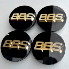 NEW BLACK AND GOLD BBS RS center Caps Black/silver Set Of 4 36112225190 picture