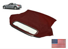 2003-09 Nissan 350Z Convertible Soft Top w/DOT Heated Glass Window BURGUNDY picture