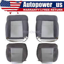 For 2004-2008 Ford F150 XLT STX Front Bottom Top Cloth Seat Cover Dark Gray US picture