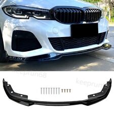 Front Bumper Lip Spoiler Splitters Gloss For BMW 3 Series G20 2019-2022 M Sport picture