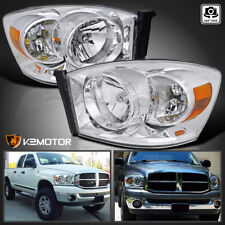 Fits 2006-2008 Dodge Ram 1500 2500 3500 Headlights Head Lamps Left+Right picture