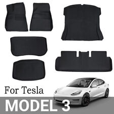 6PCS Floor Mats +Cargo Liner For 2020-2023 Tesla Model 3 All-Weather Protection picture