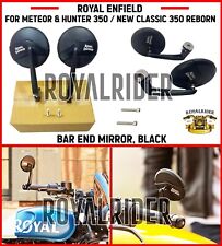 Fits Enfield BAR END MIRROR BLACK For Meteor & Hunter 350 & New Classic 350 picture