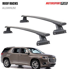 Black Roof Rack Cross Bar Rail Package Carrier Fits 2018-20 Chevrolet Traverse picture