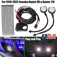 For Yamaha RAPTOR 90 and RAPTOR 110 headlight kit fits in oem location 2016-2024 picture