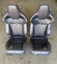 2014 Jaguar XKR Performance Sport Front Seats Diamond Cross Red Stitching OEM * picture