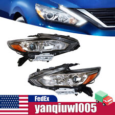 L & R Pair of Halogen with LED Headlight Fit Nissan Altima Sedan 2016-2017 2018 picture