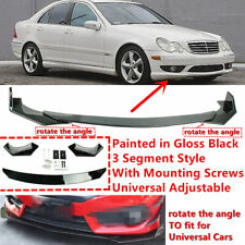 Add-on Universal Fit For Benz C Class W203 2001-07 Front Bumper Lip Splitter Kit picture