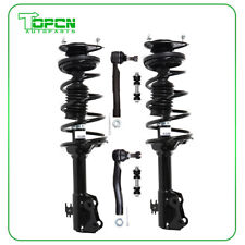 For 2000-2005 Toyota Echo Front Struts w/coil Spring Outer Tie Rod Sway Bar Ends picture