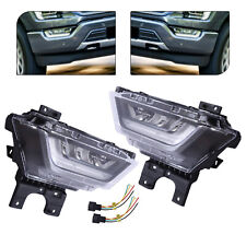 Pair Front LED Fog Lamps with Turn Signal Light DRL for Ford F-150 2021 2022 picture