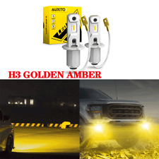 AUXITO H3 LED Fog Light Bulbs Conversion Kit Super Bright Canbus Golden Yellow picture