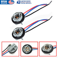 2Pcs 1157 LED Stop Brake Turn Light Bulb Socket Harness Wire Pig Tail Plug USA picture